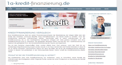 Desktop Screenshot of 1a-kredit-finanzierung.de